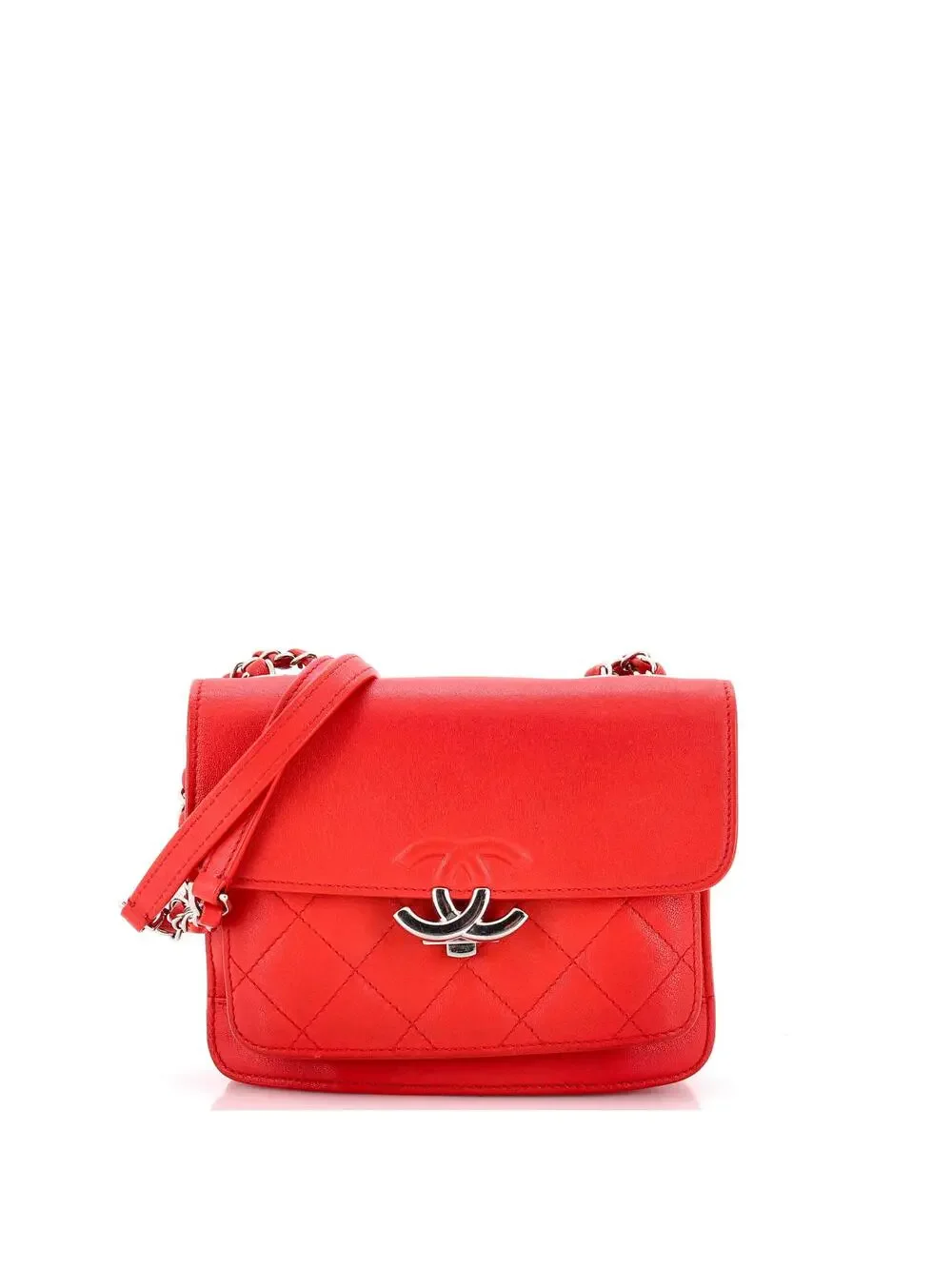 Chanel Cc Box Flap Bag Quilted Calfskin #260930C25B